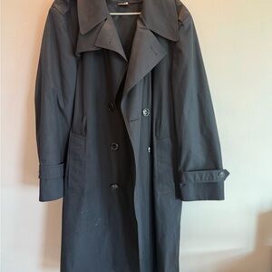 Classic Black Trench Coat men’s coat 46s
